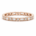 Alternate Round & Baguette Diamond Ring
