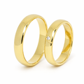 Classic Yellow Gold Wedding Rings with Diamond