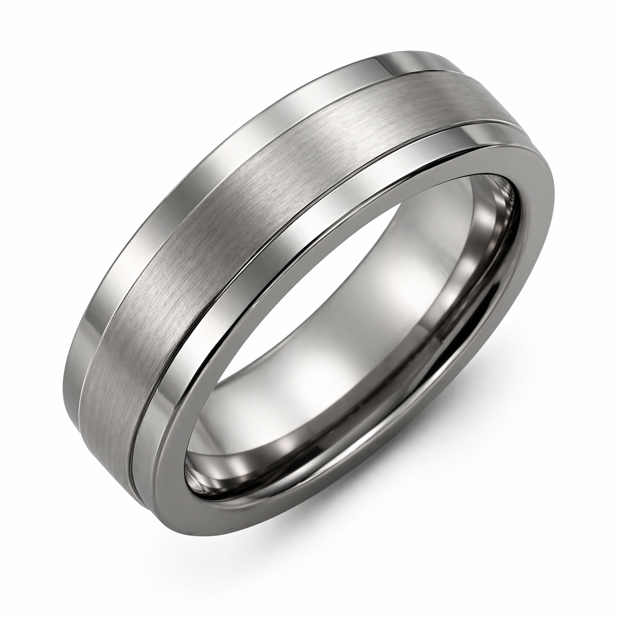 Men's Ring Brushed Finish Wide