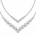 V Shape Diamond Necklace